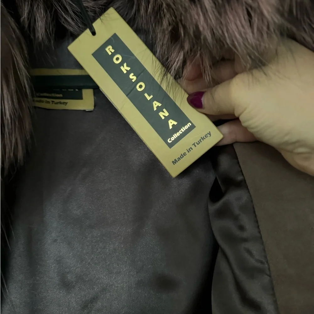 roksolana fox fur in mauve - Picture 5 of 8